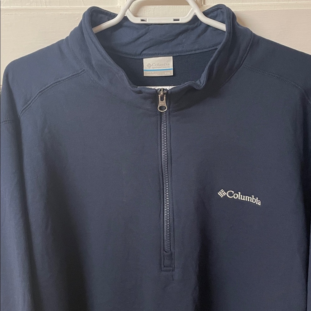 Columbia Barlow Basin navy half zip light long sleeve sweater NWT men’s size XXL